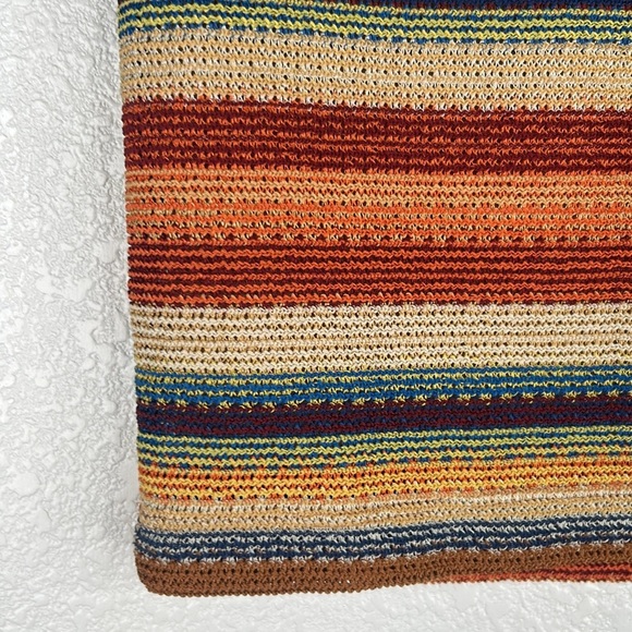 A'Gaci Boho Striped Knit Festival Mini Skirt Size Small - Picture 2 of 4